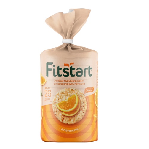 Fitstart хлебцы мультизлаковые Апельсин, 100 гр
